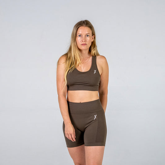 Seamless X Shorts - Brown